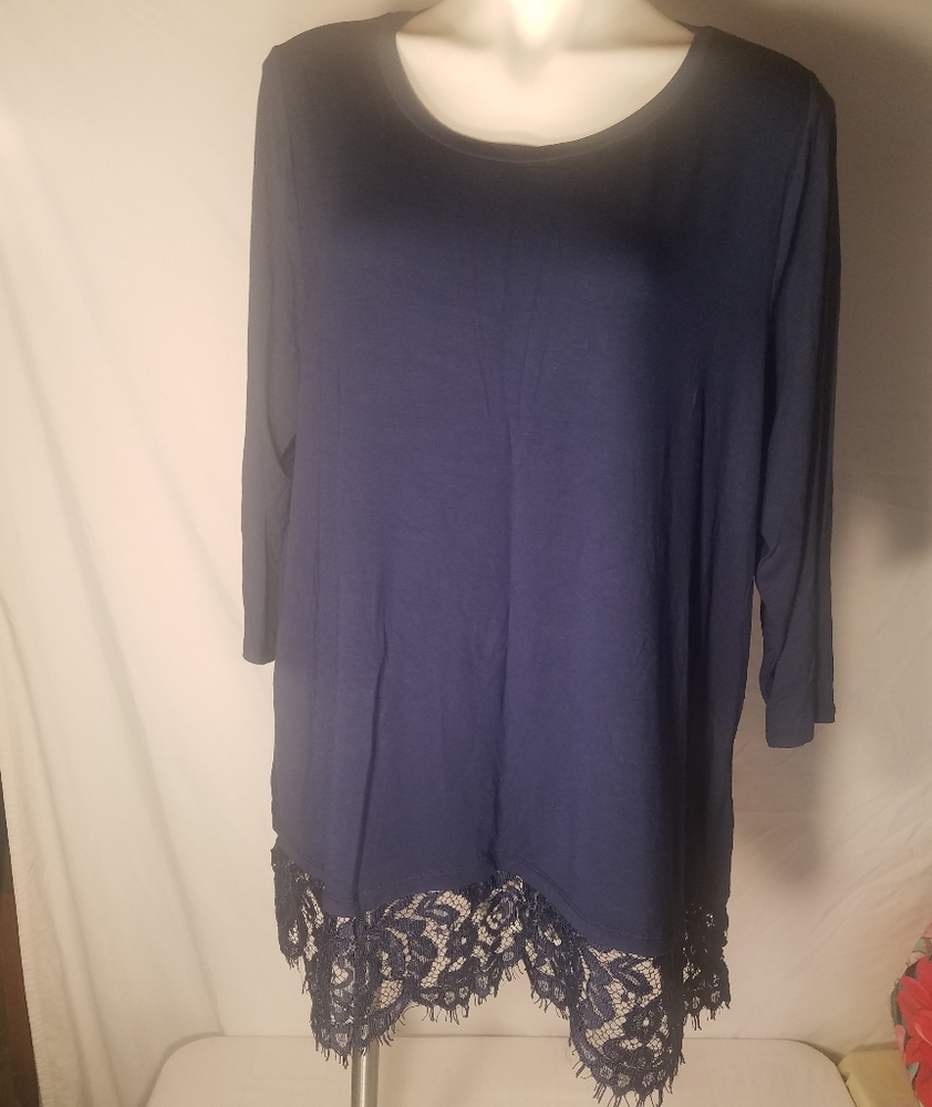 Dressbarn Long Sleeve Top 2X NWT